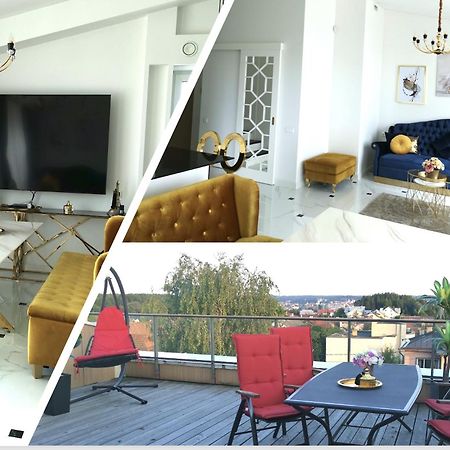 Luxury Penthouse With Large Terrace & Panoramic Old Town View Διαμέρισμα Βίλνιους Εξωτερικό φωτογραφία