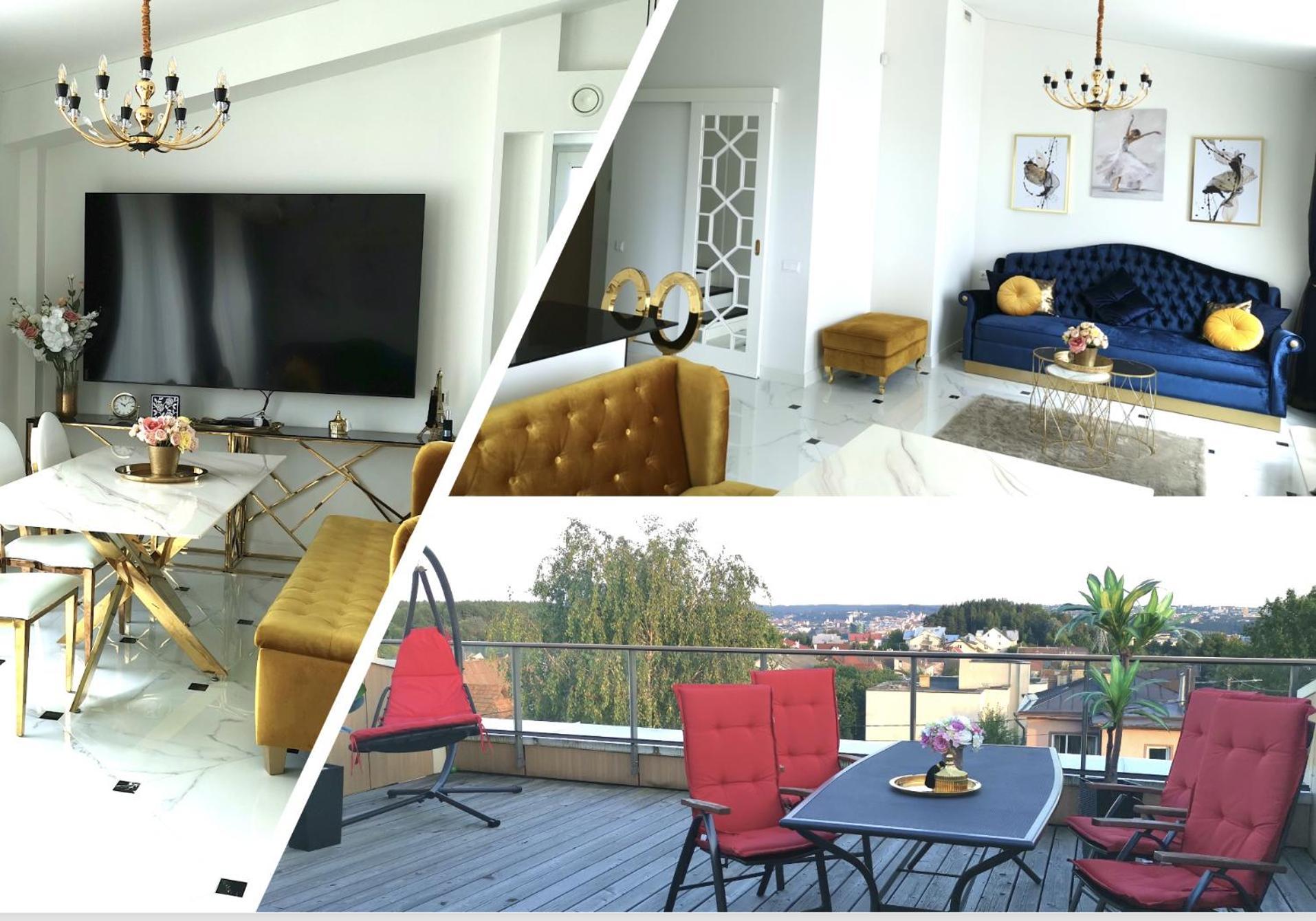 Luxury Penthouse With Large Terrace & Panoramic Old Town View Διαμέρισμα Βίλνιους Εξωτερικό φωτογραφία